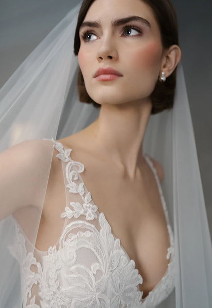 Anne Barge Benson Embroidered Lace Wedding Gown