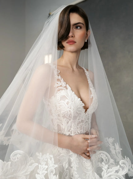 Anne Barge Benson Embroidered Lace Wedding Gown