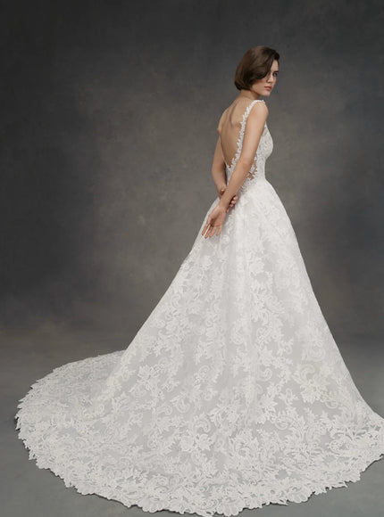 Anne Barge Benson Embroidered Lace Wedding Gown