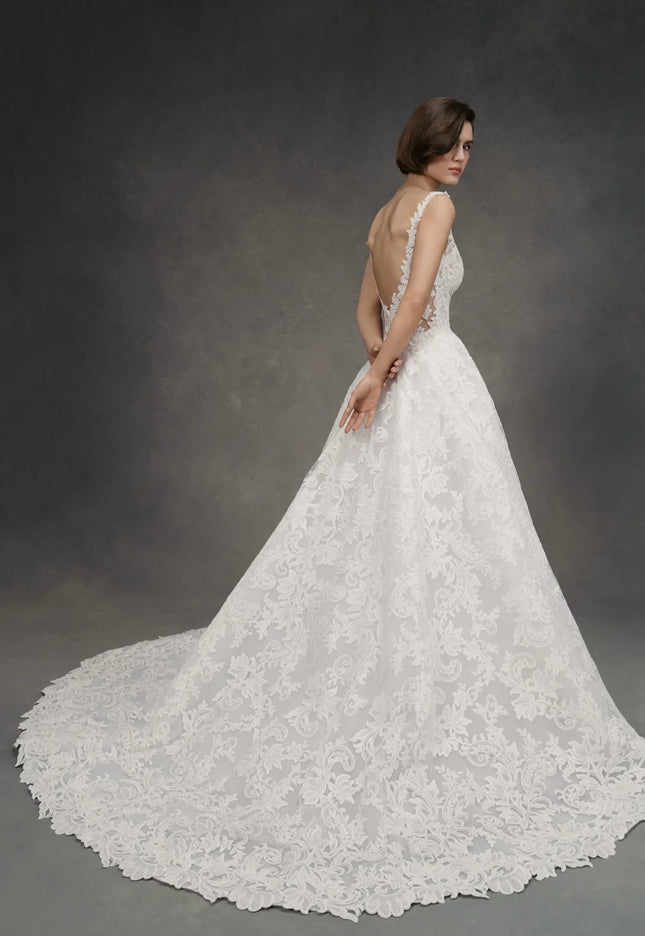 Anne Barge Benson Embroidered Lace Wedding Gown
