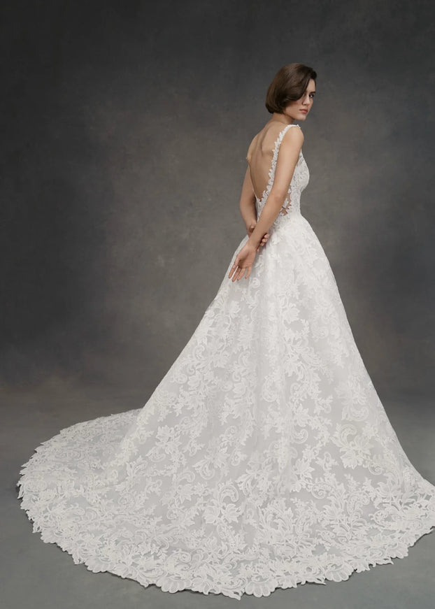 Anne Barge Benson Embroidered Lace Wedding Gown