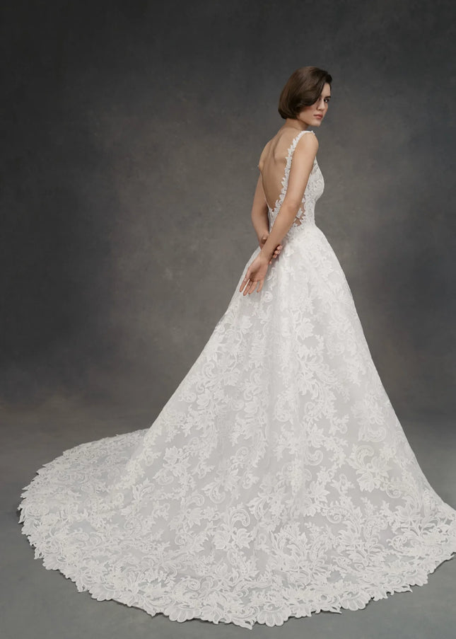Anne Barge Benson Embroidered Lace Wedding Gown