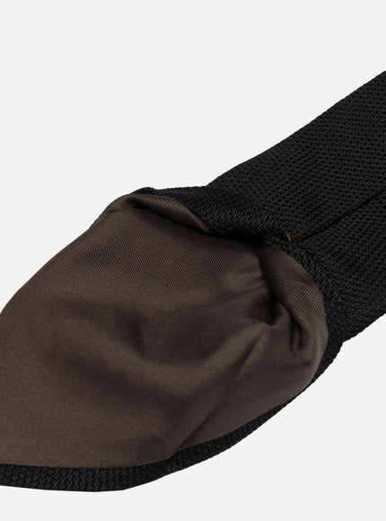 Elizabetta Foresta Silk Grenadine Tie - Black