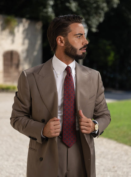 Elizabetta Bertone Printed Madder Silk Tie