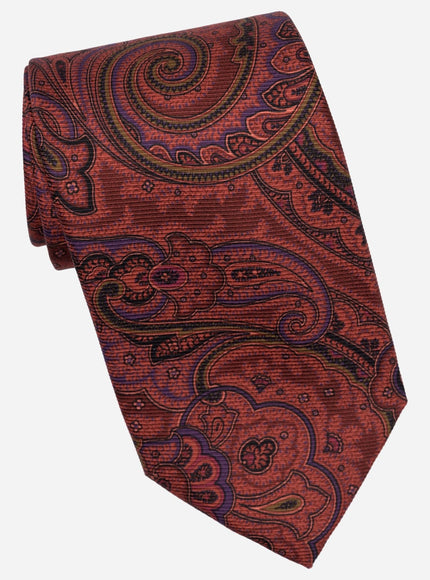 Elizabetta Cosimo Printed Madder Silk Tie