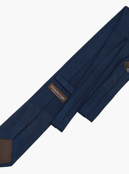 Elizabetta Foresta Silk Grenadine Tie - Navy