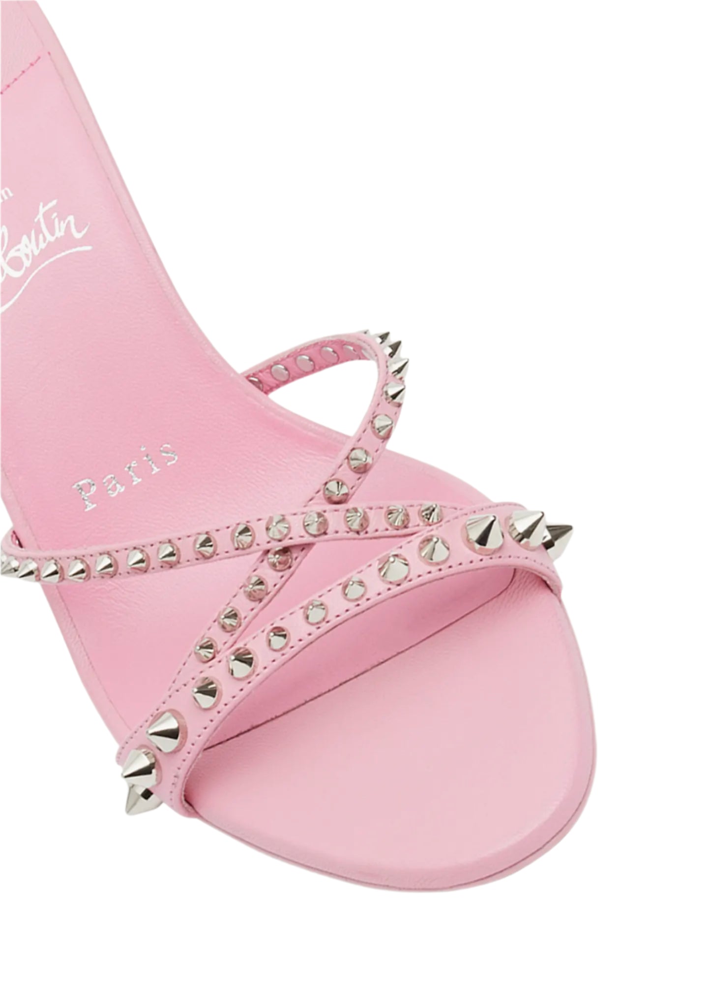 Christian Louboutin Tatoosh Spikes Red Sole Sandals - Ellie Belle Christian Louboutin Tatoosh Spikes Red Sole Sandals - Ellie Belle