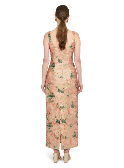 Anne Barge Alba Scoop Neck Sequin Evening Gown