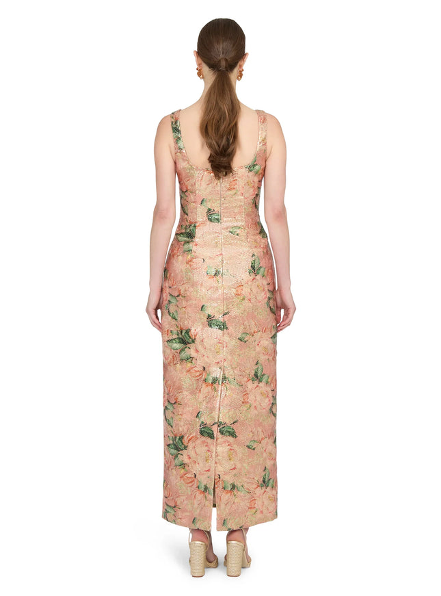 Anne Barge Alba Scoop Neck Sequin Evening Gown