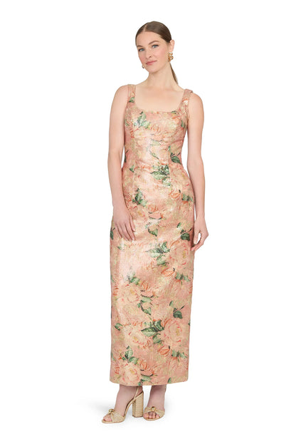Anne Barge Alba Scoop Neck Sequin Evening Gown