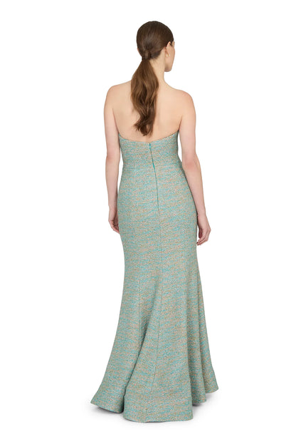 Anne Barge Emilia Metallic Tweed Evening Gown