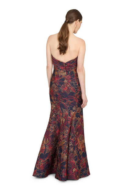 Anne Barge Esperanza Strapless Filigree Jacquard Gown