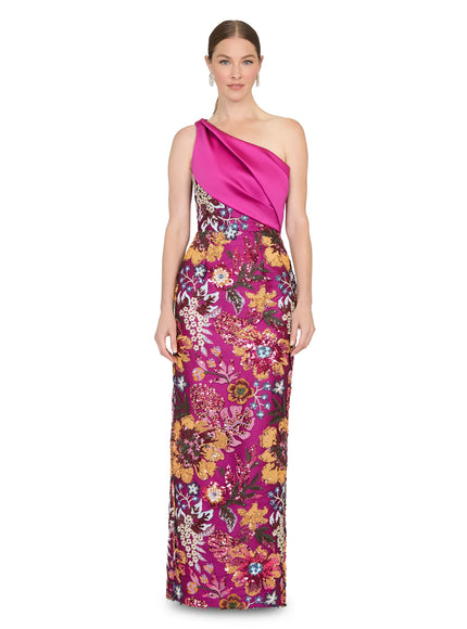 Anne Barge Black Label Josefina One Shoulder Gown