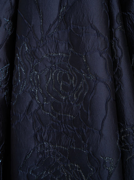 Anne Barge Marcel Jacquard High-Low Evening Gown