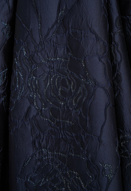 Anne Barge Marcel Jacquard High-Low Evening Gown