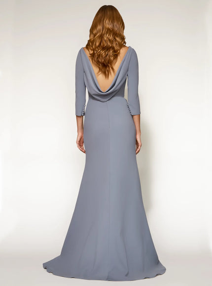 Anne Barge Chesney Stretch Crepe Column Gown