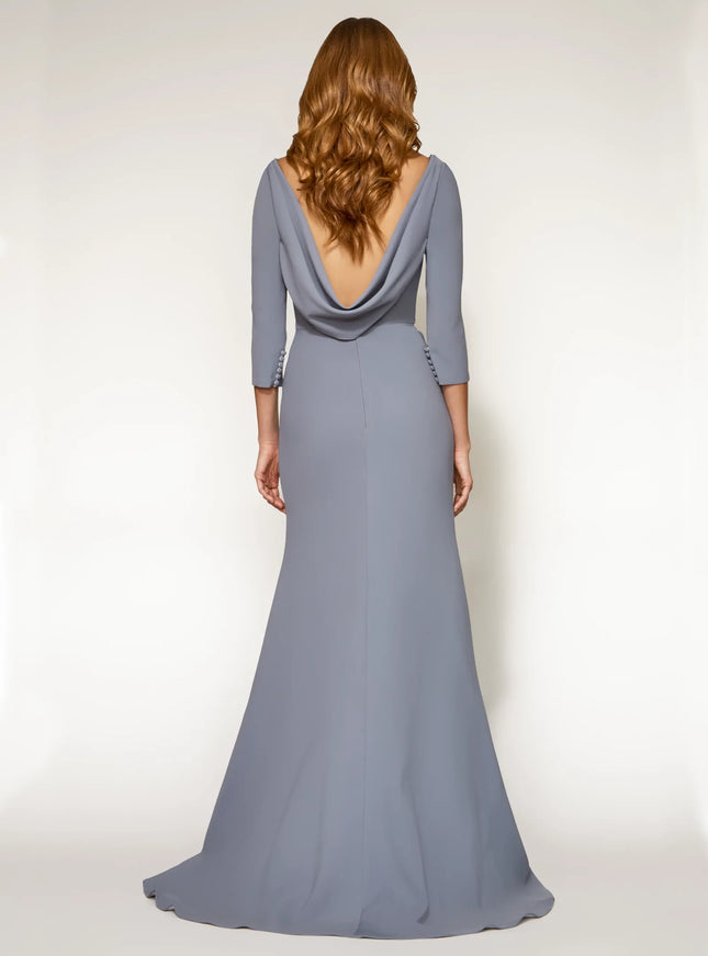 Anne Barge Chesney Stretch Crepe Column Gown
