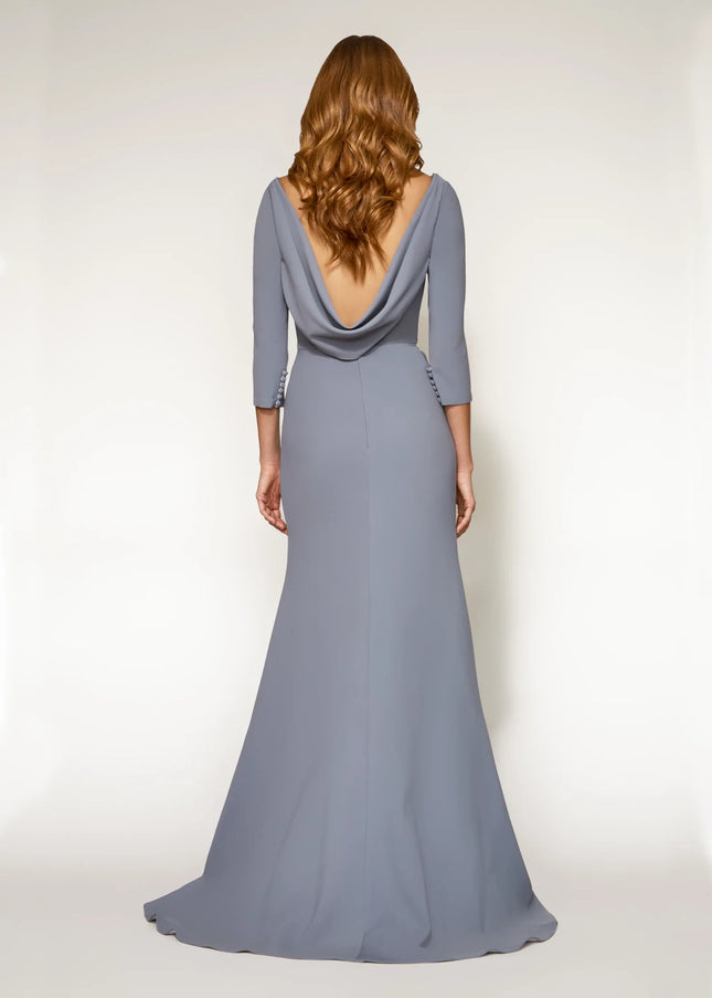 Anne Barge Chesney Stretch Crepe Column Gown
