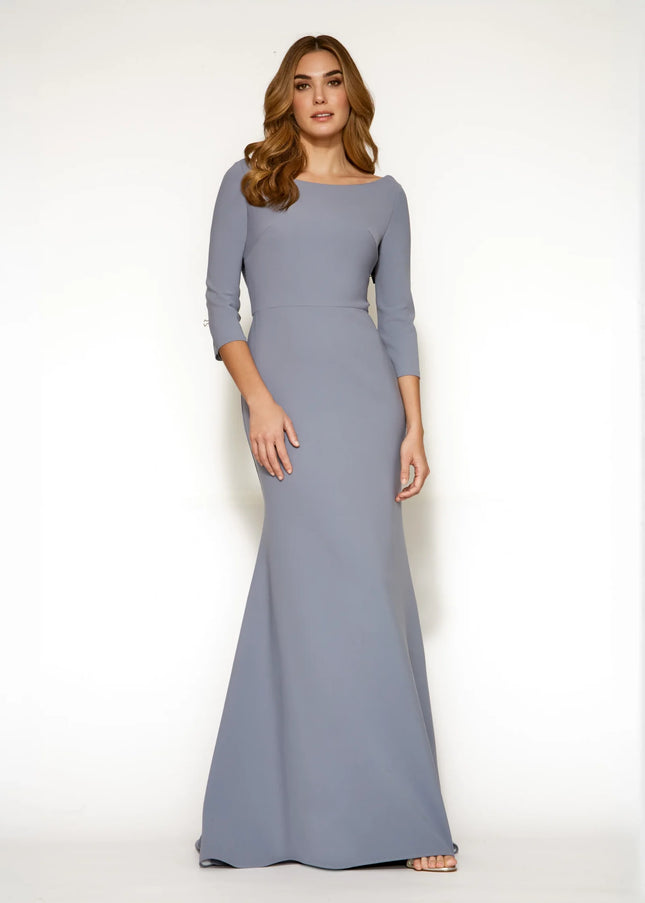 Anne Barge Chesney Stretch Crepe Column Gown
