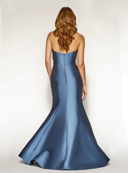 Anne Barge Jordyn Mikado Strapless Trumpet Gown