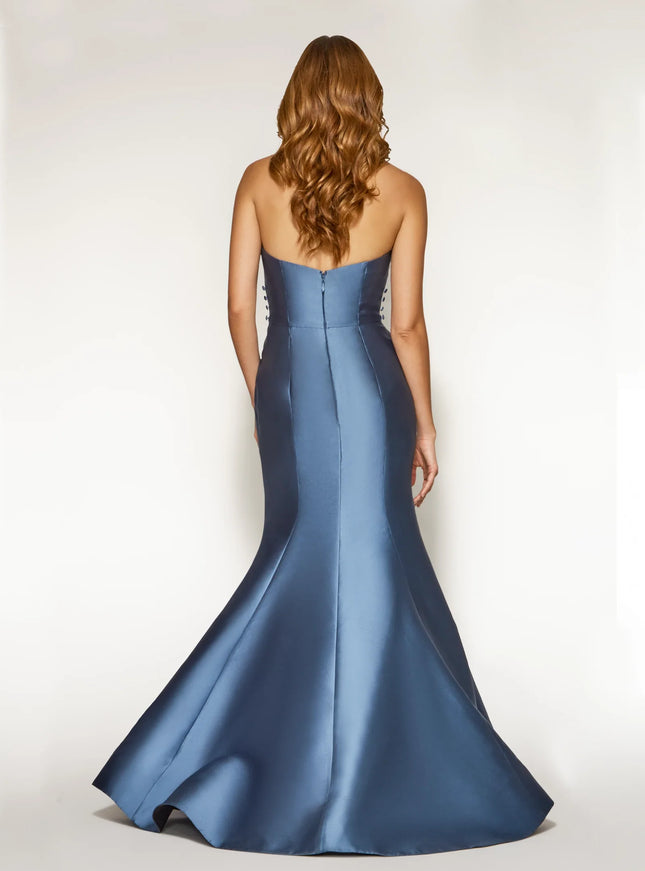 Anne Barge Jordyn Mikado Strapless Trumpet Gown