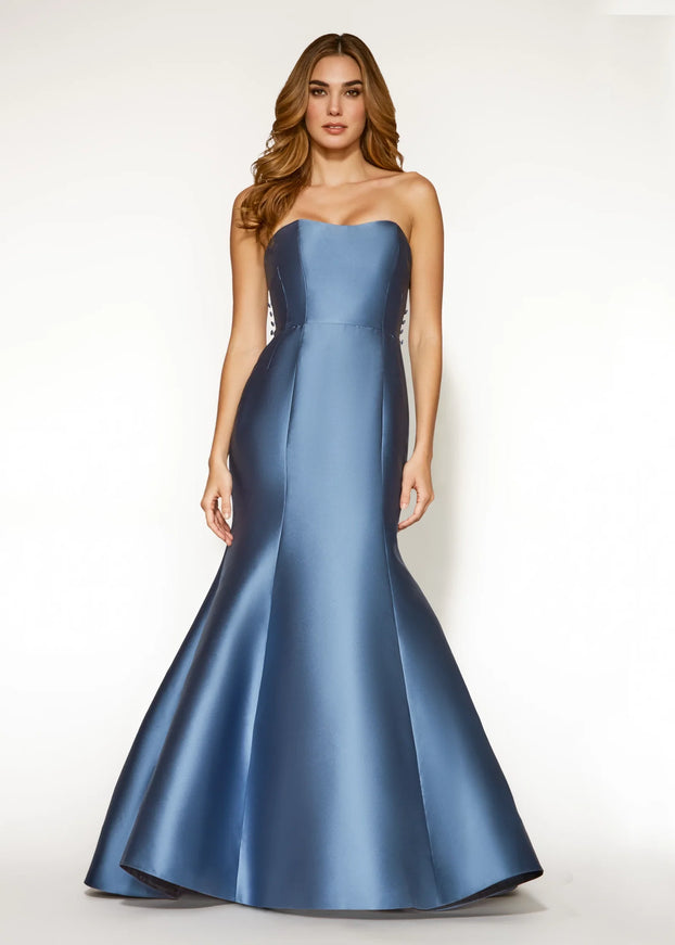 Anne Barge Jordyn Mikado Strapless Trumpet Gown