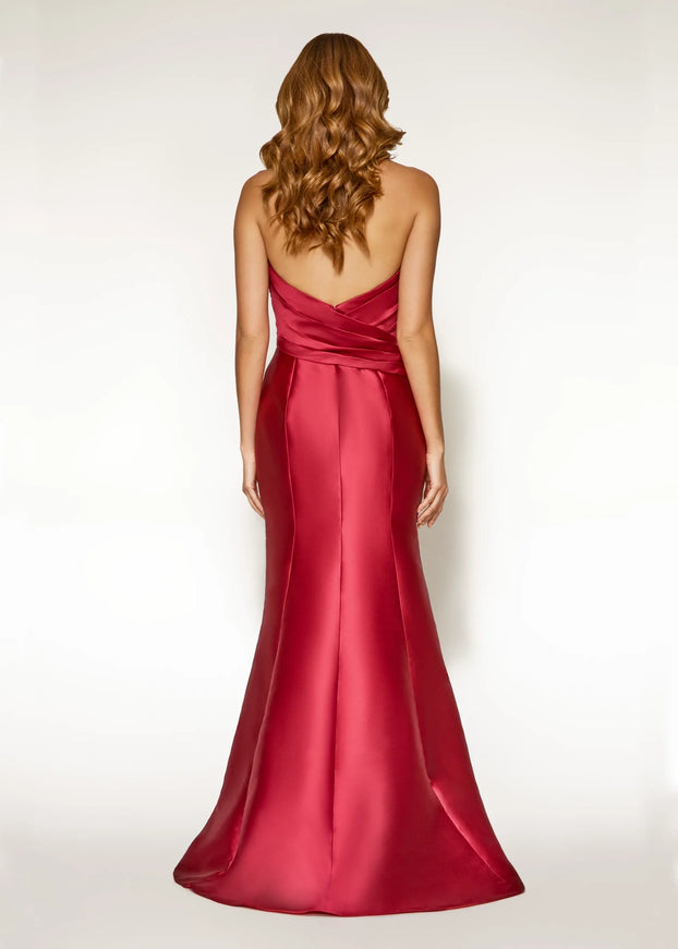 Anne Barge Remy Mikado Strapless A-Line Gown