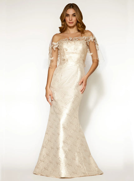 Anne Barge Sawyer Gown with Detachable Straps