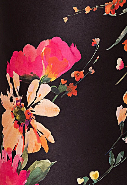 Anne Barge Miller Floral Mikado One Shoulder Gown