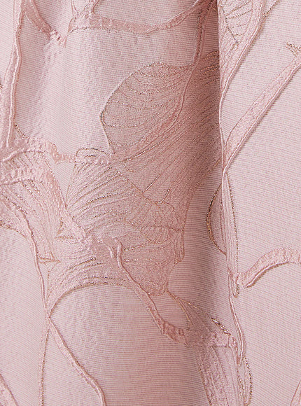 Anne Barge Sanders Jacquard Off Shoulder Gown
