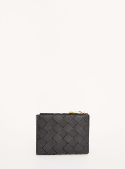 Bottega Veneta Black Leather Wallet - Ellie Belle
