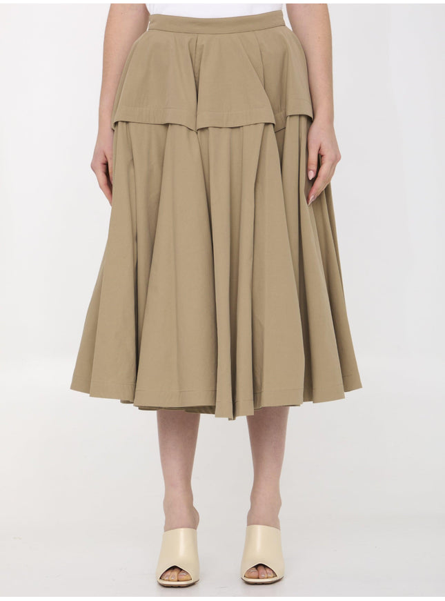 Bottega Veneta Compact Cotton Skirt - Ellie Belle