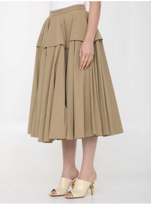 Bottega Veneta Compact Cotton Skirt - Ellie Belle