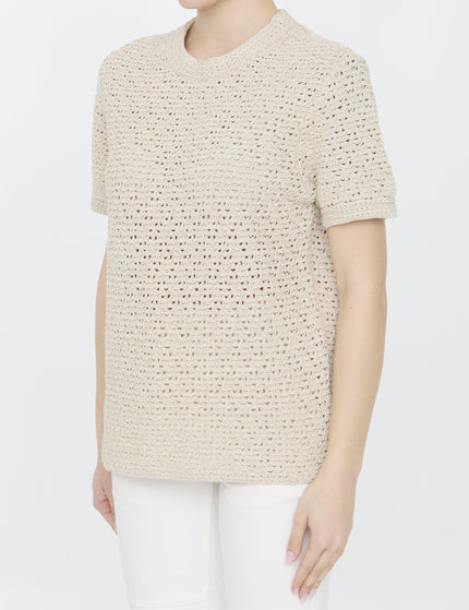 Bottega Veneta Crochet Knit T-shirt - Ellie Belle