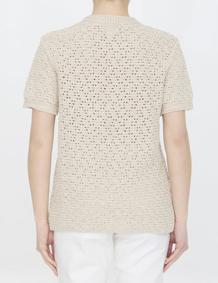 Bottega Veneta Crochet Knit T-shirt - Ellie Belle