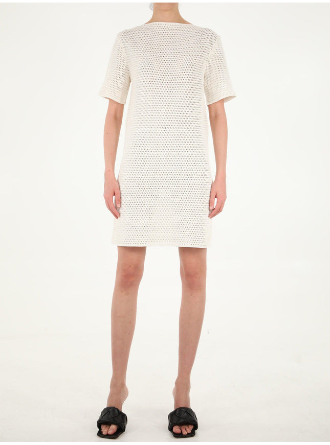 Bottega Veneta Crochet White Dress - Ellie Belle