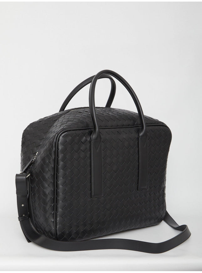 Bottega Veneta Leather Weekender Bag - Ellie Belle