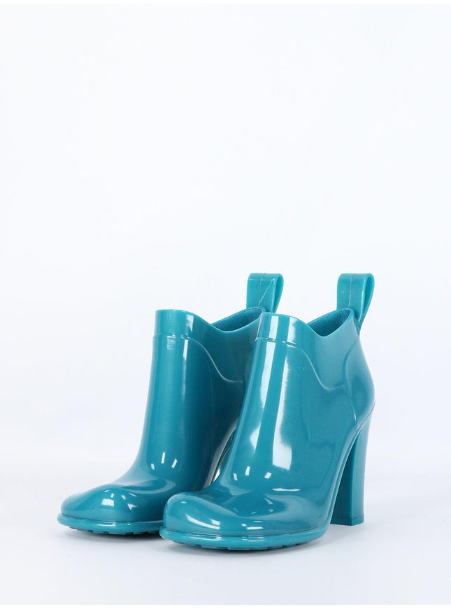 Bottega Veneta Shine Rubber Ankle Boots - Ellie Belle
