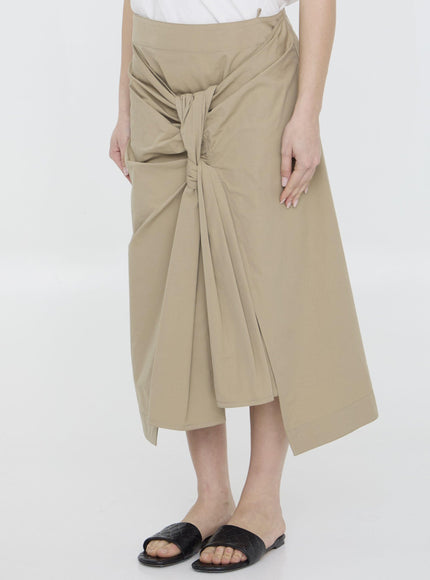 Bottega Veneta Skirt With Draping - Ellie Belle