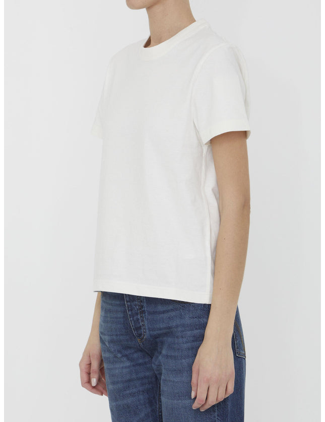 Bottega Veneta White Cotton T-shirt - Ellie Belle