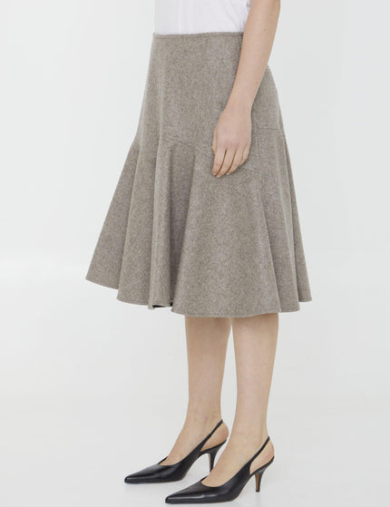 Bottega Veneta Wool Flannel Skirt - Ellie Belle