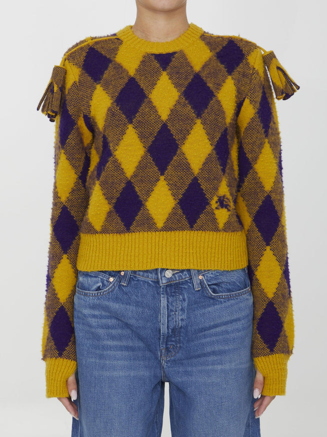 Burberry Argyle Wool Pullover - Ellie Belle