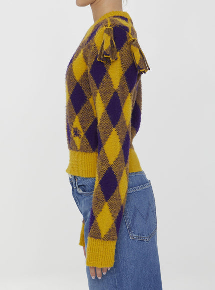 Burberry Argyle Wool Pullover - Ellie Belle