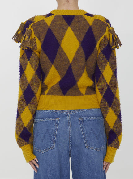 Burberry Argyle Wool Pullover - Ellie Belle