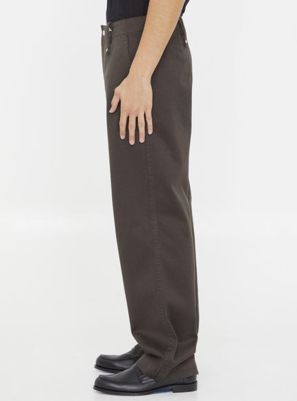 Burberry Baggy Pants In Cotton - Ellie Belle