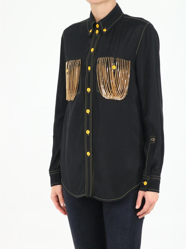 Burberry Black Chain Shirt - Ellie Belle