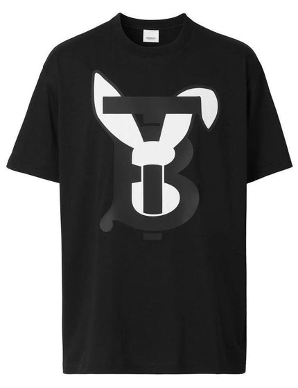 Burberry Black Cotton T-Shirt - Ellie Belle