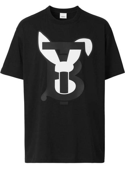 Burberry Black Cotton T-Shirt - Ellie Belle