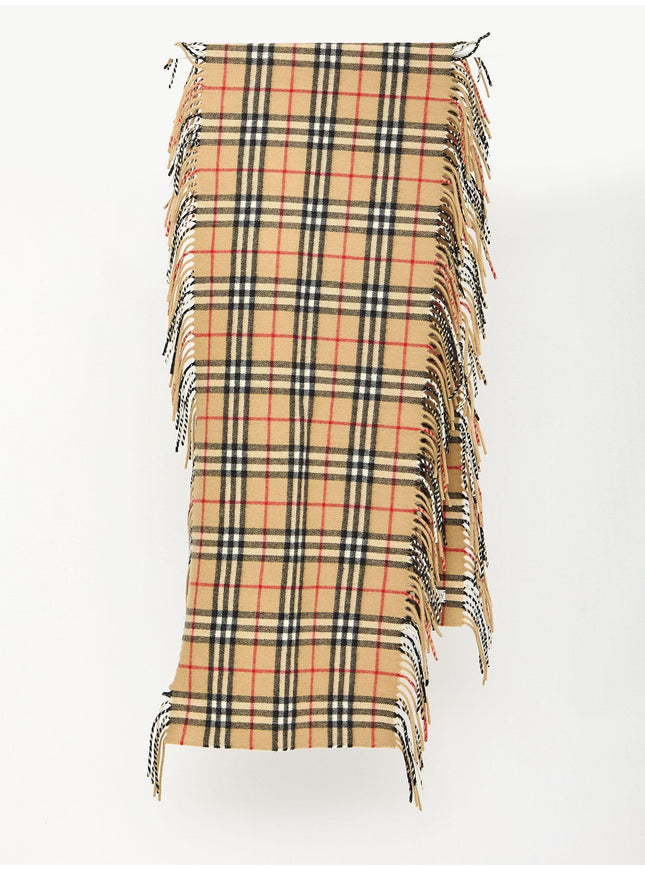 Burberry Check Cashmere Scarf - Ellie Belle
