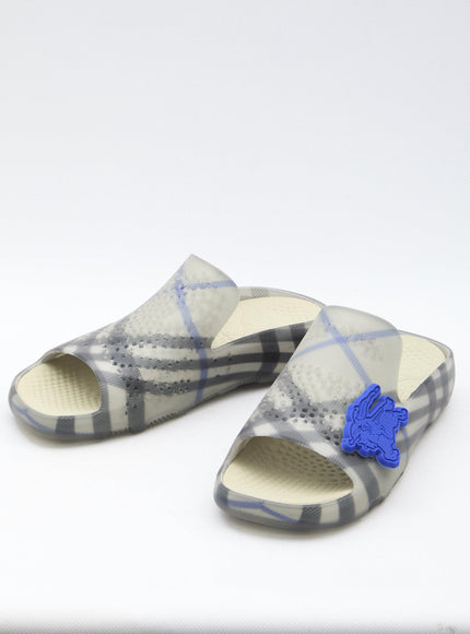 Burberry Check Rubber Stingray Slippers - Ellie Belle